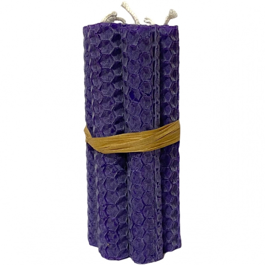 Purple - Beeswax Spell Candles
